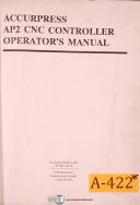 Accurpress-AccurPress ETS2000, Cnc Backgauge, Operations - Install & Service Manual 1996-ETS2000-04